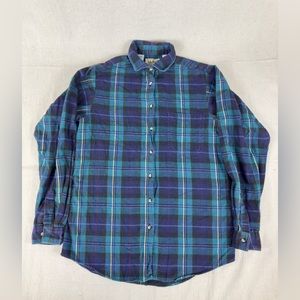 Ladies LL bean Flannel shirt size 8